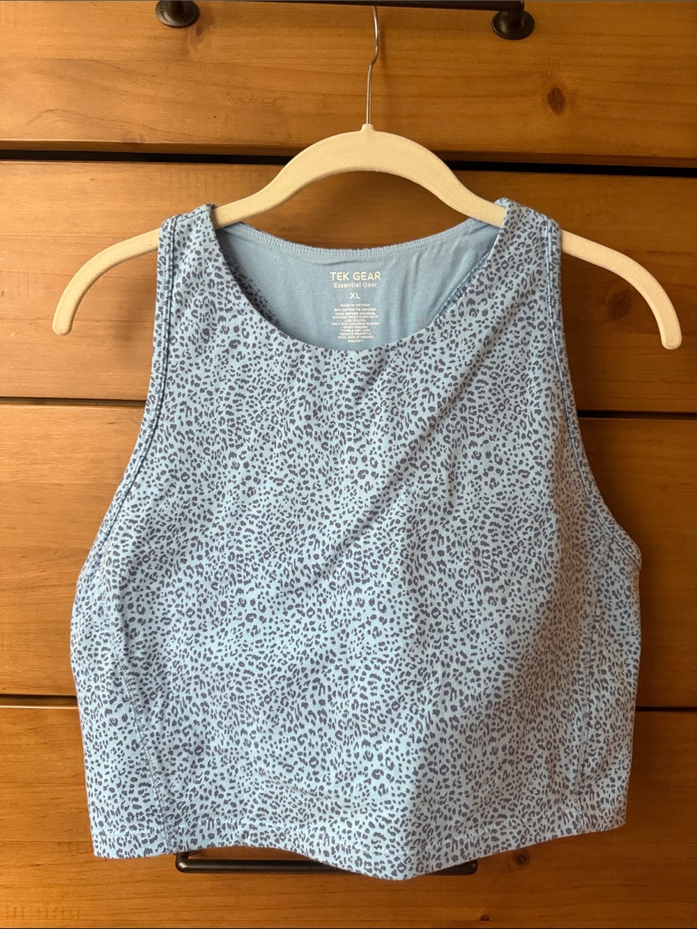 NWOT! Tek Gear Blue & Gray Tank Bra | XL